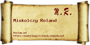 Miskolczy Roland névjegykártya